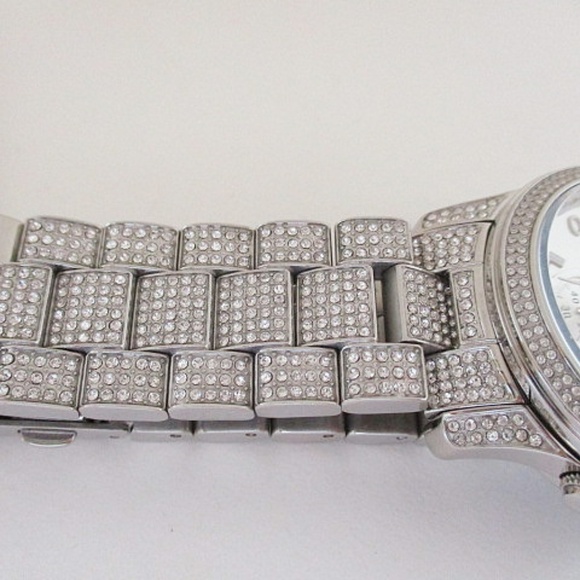 MICHAEL KORS - Bryant Pavé Silver-Tone Watch - Picture 6 of 8